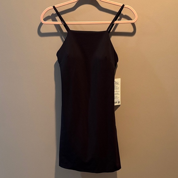 LULULEMON ALIGN SIDE-SPLIT CAMI DRESS IN BLACK SZ NWT